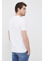 Karl Lagerfeld tricou bărbați, culoarea alb, cu imprimeu 500221.755027