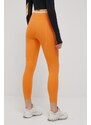 P.E Nation leggins de antrenament femei, culoarea portocaliu, cu imprimeu