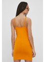 adidas Originals rochie Adicolor HC2046 culoarea portocaliu, mini, mulata HC2046-BORANG
