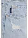 Superdry fusta jeans mini, drept
