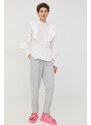 Bruuns Bazaar bluza din bumbac femei, culoarea alb, neted