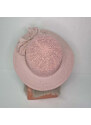 FashionForYou Palarie de plaja Caliopi cu fundite si accesorii, roz (TIP PRODUS: Palarie de soare)
