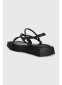 Vagabond Shoemakers sandale de piele Evy femei, culoarea negru, cu platforma