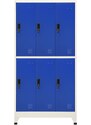 OrlandoKids Fiset, gri si albastru, 90x45x180 cm, otel