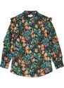 TED BAKER Bluză Carita Ruffle Sleeve Blouse 259464 black