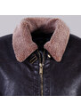 Jachetă bărbătească din piele eco cu guler călduros Willsoor 11031