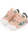 Superbebeshoes Pantofi roz somon pentru fetite - Dino