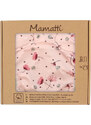 Mamatti Set scutece pânză EKO - chiloți + 2 x scutec, maci, mărimea 3 - 8 kg roz