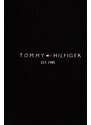 Tommy Hilfiger esarfa din bumbac culoarea negru, neted