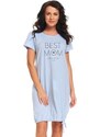 DN Nightwear Cămașă maternă Best mom albastră