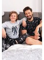 Italian Fashion Pijama băieți Tryton gri cu astronaut