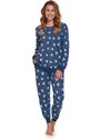 DN Nightwear Compleu femei Padme albastru cu rândunici