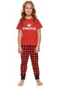 DN Nightwear Pijama fete Princess II roșie