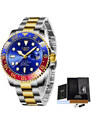 Ceas barbatesc Lige Data Quartz Analog Otel