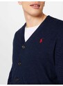 Polo Ralph Lauren Geacă tricotată bleumarin / roșu