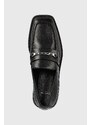 Vagabond Shoemakers mocasini de piele JILLIAN femei, culoarea negru, cu toc plat, 5543.001.20