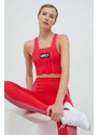 LaBellaMafia leggins de antrenament Wake Up femei, culoarea rosu, modelator
