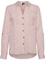 VERO MODA Bluză 'VMBumpy' roz pal / alb