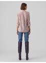 VERO MODA Bluză 'VMBumpy' roz pal / alb
