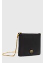 Pinko poseta de piele culoarea negru