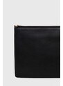 Pinko poseta de piele culoarea negru