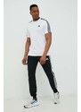 adidas pantaloni de antrenament bărbați, culoarea negru, cu imprimeu IC0041
