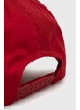 Armani Exchange șapcă de baseball din bumbac culoarea rosu, cu imprimeu