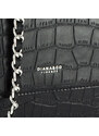 DIANA&CO Geanta neagra cu imprimeu de reptila DTL3125-3 16