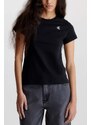 CALVIN KLEIN T-Shirt Ck Embroidery Slim Tee J20J212883 bae ck black