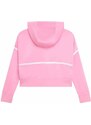 Karl Lagerfeld bluza copii culoarea roz, cu glugă, neted