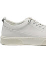 Pantofi sport Franco Gerardo plain white, din piele naturala FNXY130