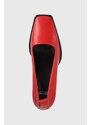 Vagabond Shoemakers pantofi de piele HEDDA culoarea rosu, cu toc drept, 5303.101.47