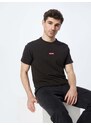 LEVI'S  Tricou 'Relaxed Baby Tab Short Sleeve Tee' roșu / negru