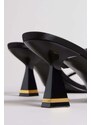 TED BAKER Mules Rinita Diamante Satin Mule Heel Sandal 70Mm 267692 black