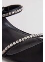 TED BAKER Mules Rinita Diamante Satin Mule Heel Sandal 70Mm 267692 black