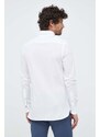 Tommy Hilfiger cămașă din bumbac bărbați, culoarea alb, cu guler button-down, slim MW0MW30675