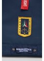 Aeronautica Militare rucsac barbati, culoarea albastru marin, mare, cu imprimeu
