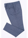 Escudo Pantaloni barbati stofa slim bleu-pepit