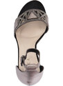 Sandale dama, Epica, JICL030-MX844-Y082BT-14-N-Gri, elegant, piele naturala, cu toc, gri (Marime: 40)