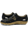 Pantofi comozi cu decupaje Rieker bleumarin din piele naturala RIK44852-14