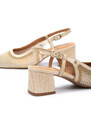 Pantofi eleganti dama, decupati la spate Pikolinos W9P-5738KR piele naturala crem