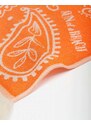 SUN OF A BEACH Bandana Orange | Feather Beach Towel (Dimensiuni: 95 x 160 cm.)