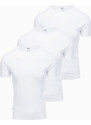 Ombre BASIC Set de 3 tricouri din bumbac BASIC - alb V10 Z30