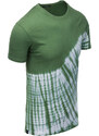 Ombre Tricou TIE DYE din bumbac pentru bărbați - verde V3 S1617