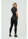 NEBBIA Women's Compression Zipper Shirt INTENSE Ultimate BLACK