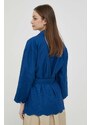 United Colors of Benetton kimono culoarea albastru marin