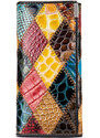 DELIS Portofel dama Candence PT1154, piele naturala, model multicolor