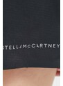 adidas by Stella McCartney pantaloni scurți de alergare Truepace culoarea negru, cu imprimeu, high waist
