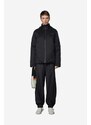 Rains geacă Padded Nylon Jacket culoarea negru, de tranziție, oversize 15470.BLACK-BLACK