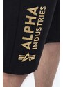 Alpha Industries pantaloni scurți Basic bărbați, culoarea negru 116364FP.583-black